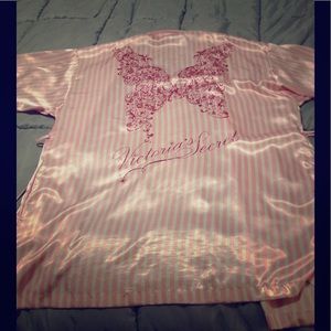 Pink Silk Victoria Secret Robe size S